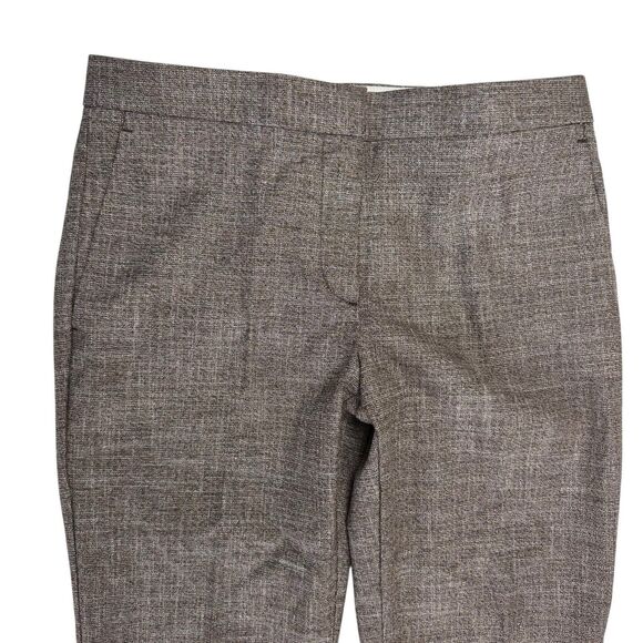 NEW Ann Taylor Ankle Button Detail Straight Leg Pant Size 6 Brown Dress Work - Picture 5 of 13